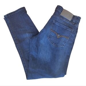 Guess Mid Rise Tapered Slim Halsted Fit Denim Jeans Size 29W 30L
